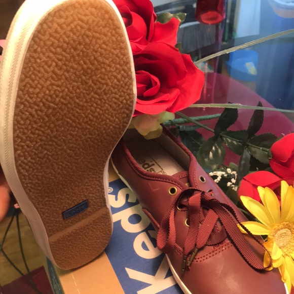 Keds Champion Leather Burgundy Sneakers - Picture 5 of 5
